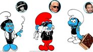 Coco Chanel, Karl Lagerfeld e Marc Jacobs viram Smurfs - humorchic.blogspot.it/Reprodução