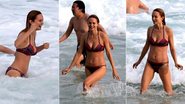 Heather Graham exibe boa forma em praia no Rio de Janeiro - Dilson Silva/ AgNews