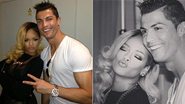 Cristiano Ronaldo tieta Rihanna em Lisboa, Portugal, e vice e versa - Reprodução/Facebook/Instagram