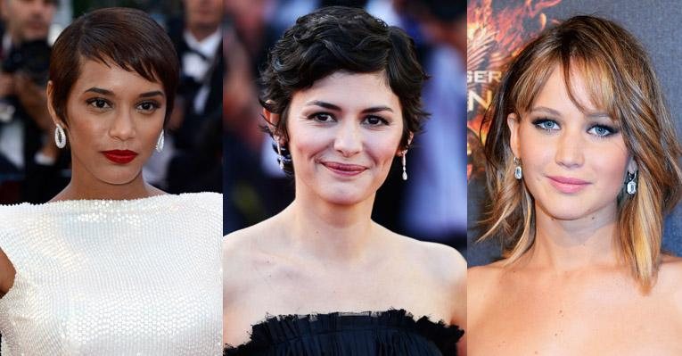 Taís Araújo, Audrey Tautou e Jennifer Lawrence: cabelo curto é versátil - Getty Images