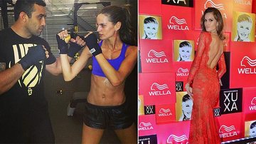 Izabel Goulart exibe barriguinha malhada; a top na festa da Xuxa - Reprodução/Instagram e Léo Franco/AgNews