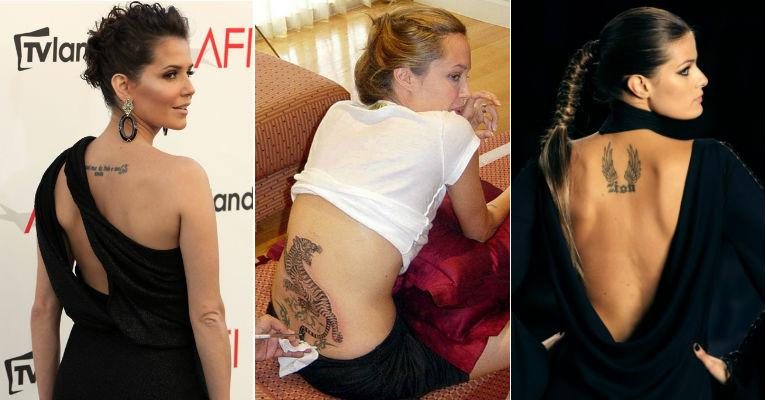 As tatuagens mais criativas dos famosos nas costas - Fotomontagem