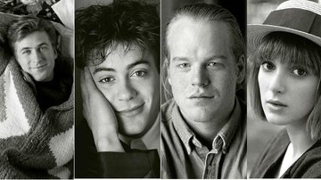 Alec Baldwin, Robert Downey Jr, Philip Seymour Hoffman  e Winona Ryder na década de 1980 - Andrew Brucker
