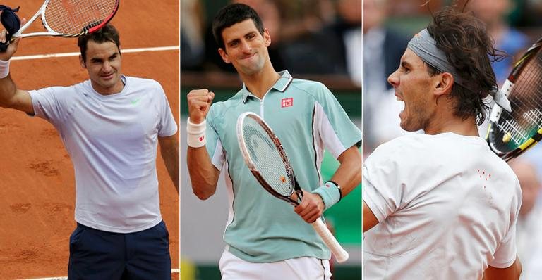 Roger Federer, Novak Djokovic e Rafael Nadal alcançam as quartas de final em Roland Garros - Reuters