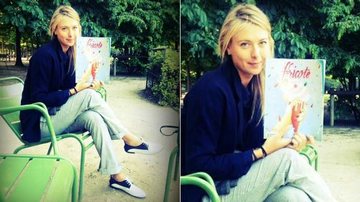 Maria Sharapova lê sobre culinária entre as partidas de Roland Garros - Reprodução/Facebook