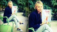 Maria Sharapova lê sobre culinária entre as partidas de Roland Garros - Reprodução/Facebook