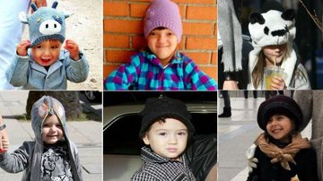 Filhos das celebridades ficam ainda mais fofos quando usam gorros para se protegerem do frio - AgNews/Getty Images