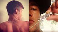 Neymar exibe tatuagem nas costas - Instagram/Reprodução