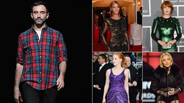 Ricardo Tisci, estilista da Givenchy, com algumas das celebridades que usam suas criações - Getty Images