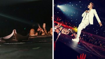 Cantor Justin Bieber postou foto de sutiã jogado no palco por fã - Reprodução/Instagram