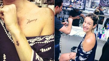 Luana Piovani faz tatuagens - Facebook/Reprodução