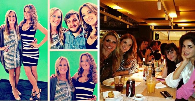 Ticiana Pinheiro grava programa com a mãe e se diverte com amigas a noite. - Reprodução/Instagram