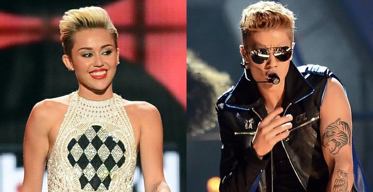 Justin Bieber e Miley Cyrus - Getty Images