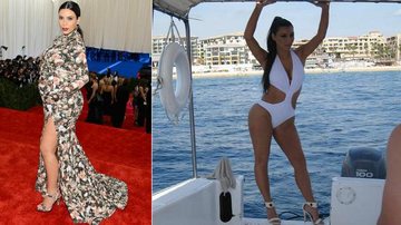 Kim Kardashian sente saudades das curvas - Getty Images;Reprodução/Instagram