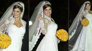 O vestido de noiva da atriz Bárbara Borges - Léo Marinho e Felipe Panfili/Ag News