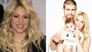 Shakira com Gerard Piqué e Milan - Reprodução / Instagram