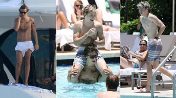 Harry Styles e Niall Horan, do One Direction, curtem folga em Miami - Grosby Group