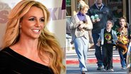 Britney Spears com os filhos, Sean Preston e Jayden - Getty Images; Grosby Group