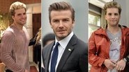 Thiago Fragoso se inspira em David Beckham para look de Niko em 'Amor à Vida' - Reprodução / TV Globo; Getty Images