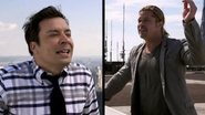 Brad Pitt e Jimmy Fallon praticam canto no estilo yodel em Nova York - Reprodução/YouTube