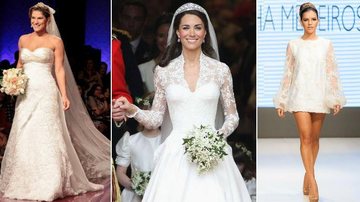 Os vestidos de noivas das famosas são inspiradores. Confira! - Foto-montagem