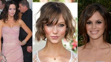 O corte de cabelo o grown-out bob é mania entre as famosas - Foto-montagem/ Getty Images