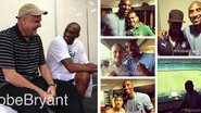 Kobe Bryant no Brasil com Oscar Schimdt e Neymar - Instagram/Reprodução
