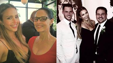 Sonia Braga e Jessica Alba no casamento de Narciso Rodriguez e Thomas Tolan - Reprodução / Instagram