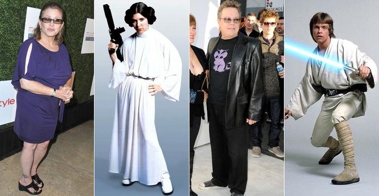 Carrie Fisher e Mark Hamill precisam emagrecer para novo 'Star Wars' - Getty Images/ Reprodução
