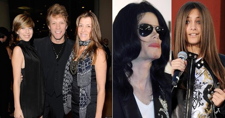 Descubra o que já aprontaram os "filhos problema" de famosos como Michael Jackson e Jon Bon Jovi - Fotomontagem/Getty Images