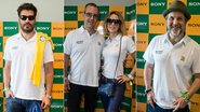 Thiago Lacerda, Christine Fernandes e Floriano Peixoto, e Antonio Calloni: na torcida do Brasil em BH - Sony Produtora 7 /Divulgação