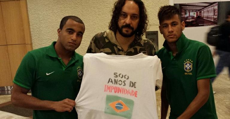 Gabriel, o Pensador com Lucas e Neymar - Divulgação