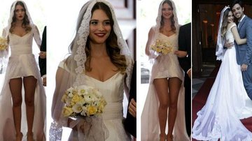 Vestido de noiva de Fatinha (Juliana Paiva), de Malhação, é mullet - Malhação/ TV GLOBO