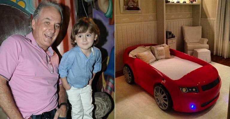 Otávio Mesquita compra nova cama para o filho Pietro - Milene Cardoso e Francisco Cepeda / AgNews; Reprodução / Instagram