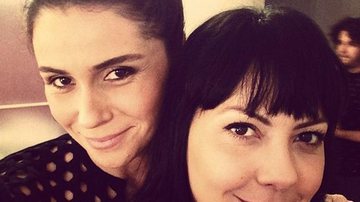Giovanna Antonelli e Fabíula Nascimento nos bastidores do longa - Reprodução / Instagram