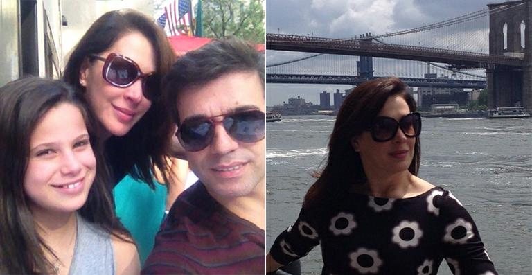 Claudia Raia com Sofia e Jarbas Homem de Mello em Nova York - Reprodução/Instagram