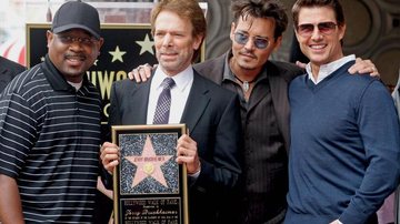 Martin Lawrence, Jerry Bruckheimer, Johnny Depp e Tom Cruise. - Reuters/Fred Prouser