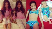 Maria, Clara e Helena, filhas de Rodrigo Faro e Vera Viel - Reprodução / Instagram