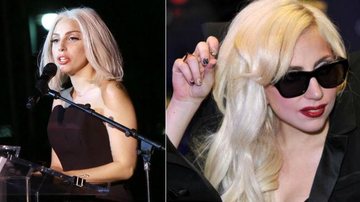Lady Gaga apareceu com o nariz menor e mais fino. O que você acha: ela fez cirurgia plástica? - Getty Images/ Foto-montagem