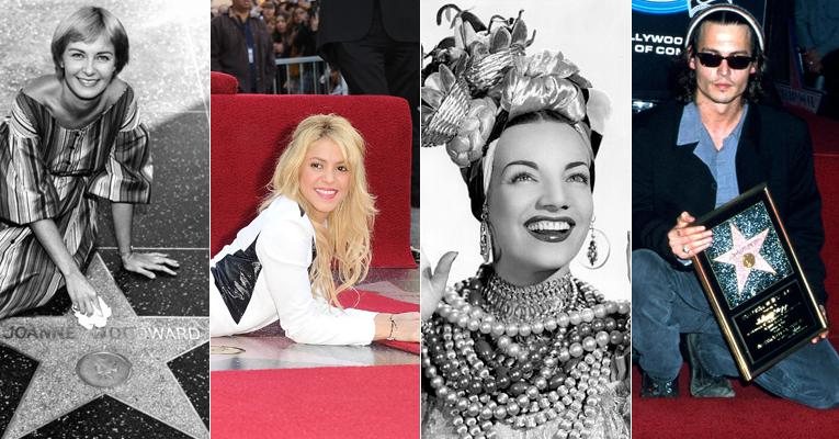 Veja algumas personalidades que ganharam estrela na Calçada da Fama, em Hollywood - Fotomontagem