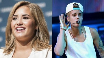 Demi Lovato critica Justin Bieber no programa 'X Factor' - Fotomontagem