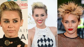 Penteados versáteis de Miley Cyrus - Foto-montagem