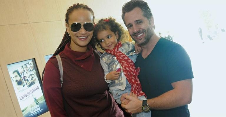 Luciana Mello e Ike Levy com a filha, Nina - Arquivo CARAS