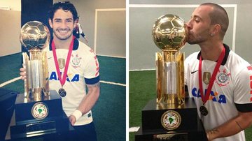 Pato e Guilherme beijam troféu de campeão da Recopa - Instagram/Reprodução