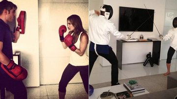 Claudia Leitte faz aula de boxe e de esgrima - Reprodução/Instagram