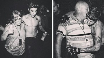 Justin Bieber recebe o carinho dos avós, Bruce e Diane Dale, durante show nos Estados Unidos - Instagram/Reprodução