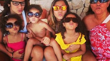 Paula Morais com a família de Ronaldo em Ibiza - Instagram/Reprodução
