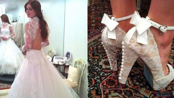 Detalhes do vestido de noiva de Nicole (Marina Ruy Barbosa) em 'Amor à Vida' - Reprodução