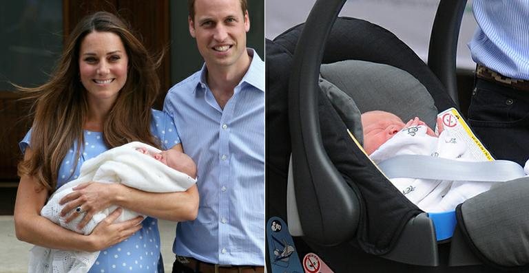 Kate Middleton, príncipe William e príncipe George - Getty Images