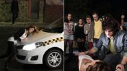 Amora se joga na frente de carro e é atropelada - Divulgação/ Globo